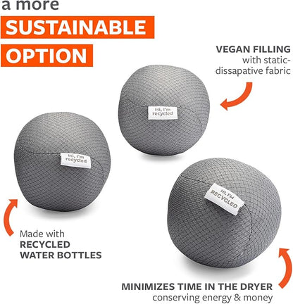 Full Circle Home Full Circle Loads of Fun Anti-Static Dryer, Set of 3 – Quiet, Scent-Free and Hypoallergenic Reusable Fabric Softener Laundry Balls – Non Toxic and Vegan, Gray 3 Count