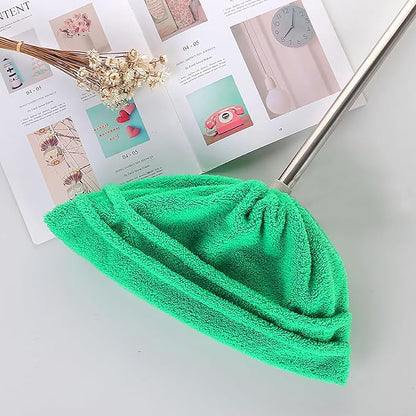 GLEAVI 3 Pcs Broom Mop： Household Brooms Microfiber Mop Sweeping Broom Cover Mop Sink Cover Mop Sweeper Pad Mop Head Cleaning Mops Broom Cloth Cover Coral Fleece Wet and Dry Dust Collector