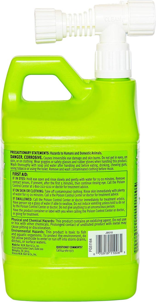 Mold Armor FG51164 E-Z House Wash, Hose End Sprayer, 64-Ounce, green/yellow