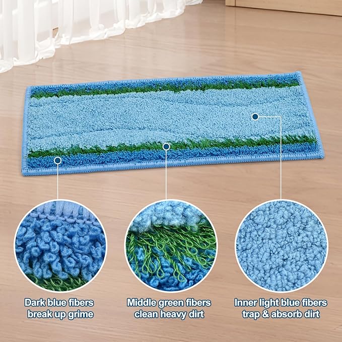 8 Pack Mop Pads for iRobot Braava Jet M6 (6110) (6012) (6112) (6113) Ultimate Robot Mop, Upgraded M6 Wet Mopping Pads, Washable Reusable Microfiber Deep Clean Mop Pads
