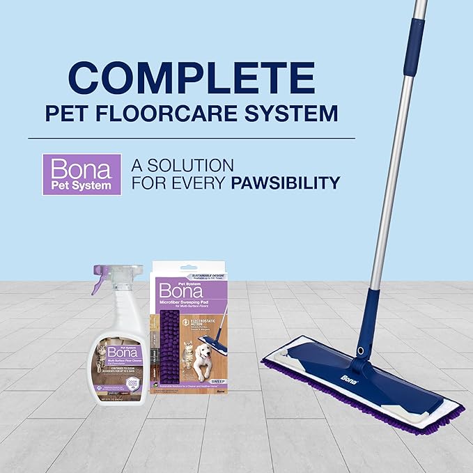 Bona Pet Spray Odor Eliminator, Dog Formulation, 32 fl oz, Safe for Carpeted Areas and Multi-Surface Floors