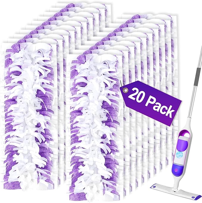 20PCS Disposable Mopping Pads Refills for Swiffer PowerMop,Replacement with Swiffer Power Mop Refills for Swiffer Power Mop Pads Multi-Surface for Floor Cleaning