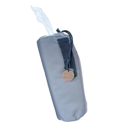 100% Cotton Dry Wipes with Dispenser Bag & 4 Refills | Wild & Pure | Unbleached | Compostable | Reusable or Disposable | Made in USA | Soft & Absorbent (5 Rolls with 30 sheets each)
