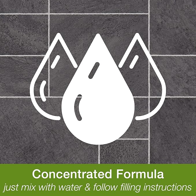 Bona Multi-Surface Cleaning Machine Formulation, Multi-Surface Floor Cleaner Concentrate Refill, for Stone Tile Laminate and Vinyl LVT/LVP, Lemon Mint Scent, 64 Fl Oz