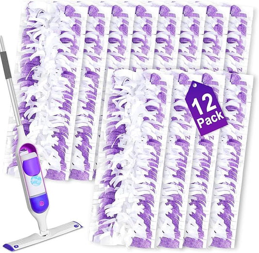 12 Pack Disposable Mopping Replacement for Swiffer Mop Pads for Swiffer PowerMop,Compatible with Swiffer Power Mop Refills Multi-Surface for Floor Cleaning