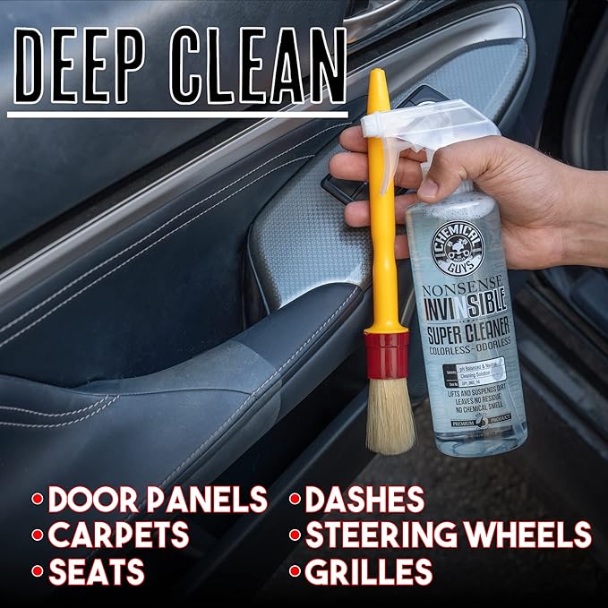 Chemical Guys SPI_993_16 Nonsense Colorless & Odorless All Surface Super Cleaner (For Vinyl, Rubber, Plastic, Carpet) Safe for Home, Garage, Cars, Trucks, SUVs, RVs & More, 16 fl oz, Unscented