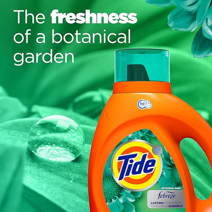 Tide Plus Febreze Freshness HE Turbo Clean Liquid Laundry Detergent, Botanical Rain Scent, 84 fl oz, 59 loads (Pack of 3)