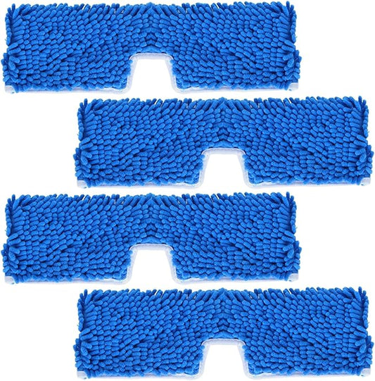 4 Pack Microfiber Mop Refills Compatible with O-Cedar, Dua-Action Microfiber Flip Mop, Replacement Mop Heads for Dry/Wet Use, Machine Washable, Double Sided Mop Pads for Floor Cleaning