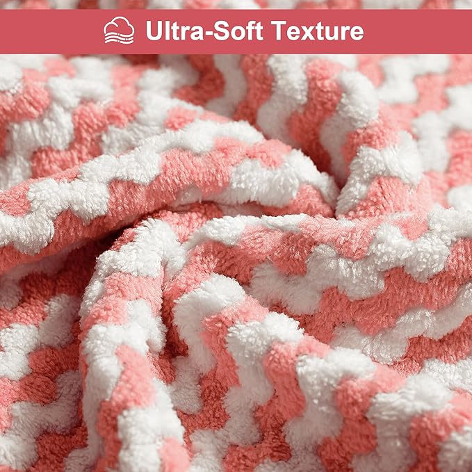 JOYMOOP Microfiber Cleaning Cloth, Pure Pink Towels with Edging, Small Size 18 Pack (10" x 10"), Absorbent Streak Free Lint Free Rags for Cleaning, Reusable and Washable Towels