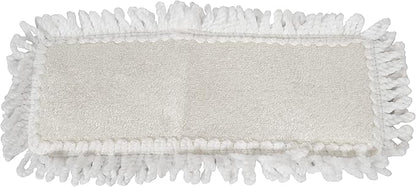 Harper Live.Love.Clean. Washable 2-in-1 Wet/Dry Bamboo Dust Mop Pad with Wraparound Attachment for Cleaning Dust, Pet Hair & Fine Dry Dirt