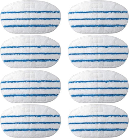 8 Pack Steam Mop Pads for PurSteam ThermaPro 10-in-1 Steam Mop Washable Reusable Pads by Flammi