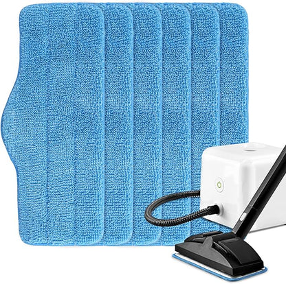 Steam Mop Pads Fit for Dupray Neat Steam Cleaner and Schenley Steam Mop Cleaner - 6 Pack Washable and Reusable Replacement Mop Pads Accessories for Multi-Surface Floor