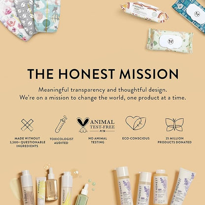 The Honest Company Clean Conscious Multi-Use Wipes | Hypoallergenic + Unscented for Sensitive Skin | Over 99% Water, Compostable, Plant Based, Baby Wipes | Balance Blues, 288 Count