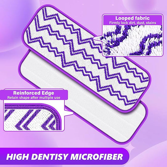 Disposable Power Mop Refill Pads - 20 Pack Reusable Power Mop Pads Microfiber Dry Powermop Mopping Pad Refills Washable Power Mop Refills for Swiffer PowerMop & 15" Mop All Types of Floors Cleaning
