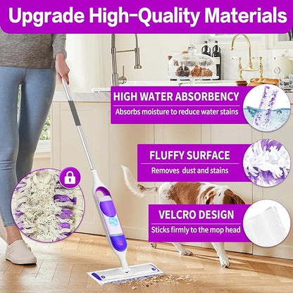 Disposable Power Mop Pads Refills Compatible with Swiffer Power Mop Pads Replacement for Swiffer Power Mop Refills Multi-Surface Power Mop Pads for Safe On All Finished Floors Cleaning,20 Pack