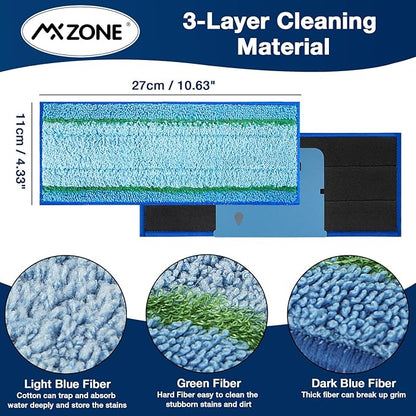 Upgraded M6 Wet Mopping Pads for iRobot Braava Jet M6 Series (6110) (6012) (6112) (6113) Ultimate Robot Mops, New Sticky Design, Detachable, Washable and Reusable M6 Mop Pads for iRobot, 8 Pack