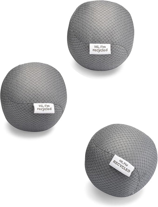 Full Circle Home Full Circle Loads of Fun Anti-Static Dryer, Set of 3 – Quiet, Scent-Free and Hypoallergenic Reusable Fabric Softener Laundry Balls – Non Toxic and Vegan, Gray 3 Count