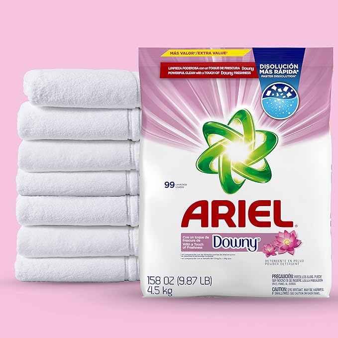 Ariel, with a Touch of Downy Freshness, Powder Laundry Detergent, 158 oz, 99 loads (Pack of 2)