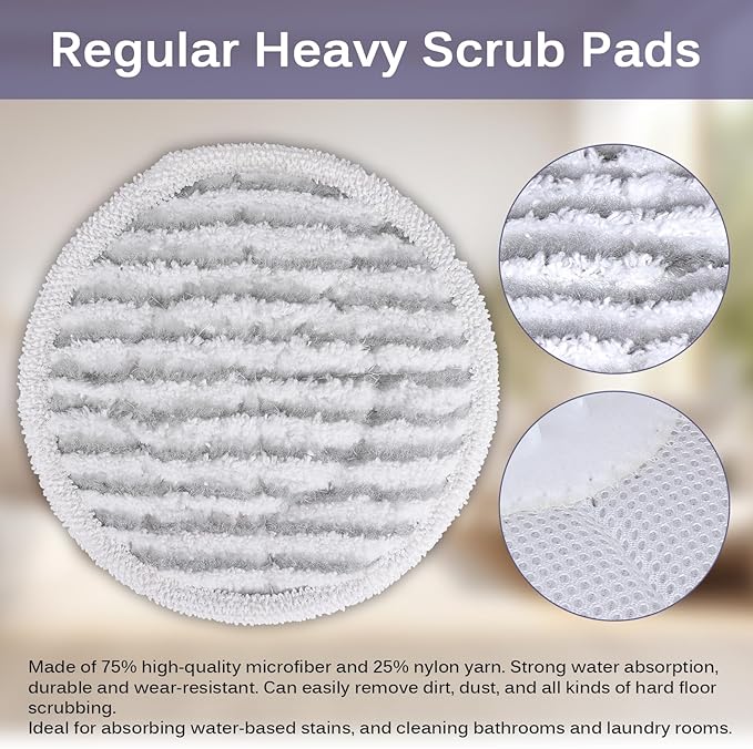 S7001 Pads for Shark steam Scrub: Pads for Shark S7001 s7000 s7000amz s7001tgt s7201 s7020 s7000c s8201 s8001 Series Steam Mop,Steam&Scrub Sanitize,All-in-One,Floor Steamer,Spin Mop Replacement Pad