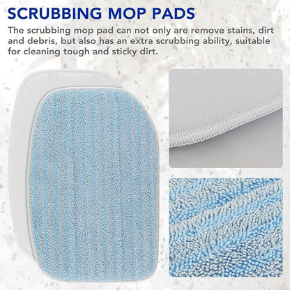 GreeSuit MC1375/MC1385 Microfiber Steam Mop Pads: Compatible with McCulloch MC1375, MC1385 Steam Cleaners, Replaces Mop Pad Model: A1375-100/101 (4 Pack)