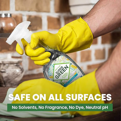 SuperGreen Powerful All-Purpose Cleaner and Degreaser | USDA Certified Bio-Based, Non-toxic, NO Ammonia or Phosphates, Cucumber Fragrance 32 fl oz 1 Pack…