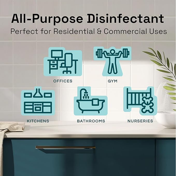 Multi-Purpose Disinfectant, Cleaning Spray, 32 Fluid Ounce Bottle, 2-Pack