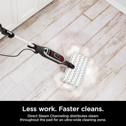 Shark | Steam Mop for Home | Lightweight | Powerful Steam Cleaning with Steam Blaster Technology | Includes 2 Mop Pads | Ideal for Hardwood Floors, Tile, Laminate | Burgundy/Gray | S5003D