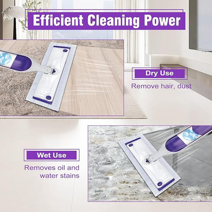 36 Pack Disposable Power Mop Refills Pads for Swiffer Power Mop,Swifter Wet Pads Refill,Disposable Mop Pads Swifters for Wood Floors,Spray Mopping Pads Refills for Multi-Surface Floor Cleaning