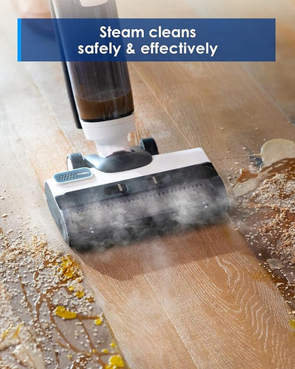 Tineco Floor ONE S5 Steam Corded Wet Dry Vacuum All-in-one, Hardwood Floor Cleaner Great for Sticky Messes, Smart Steam Mop for Hard Floors with Digital Display and Long Run Time