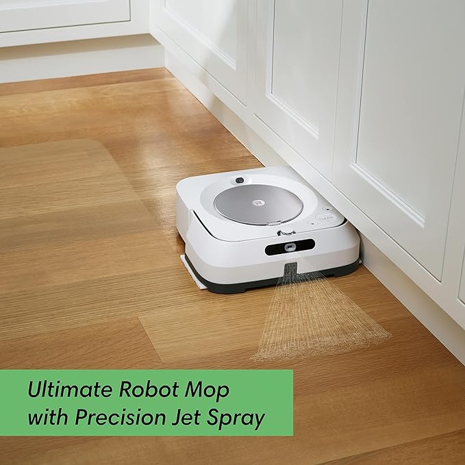 iRobot Braava Jet M6 (6110) Ultimate Robot Mop and m Series Washable Wet Mopping Pads, (2-Pack)