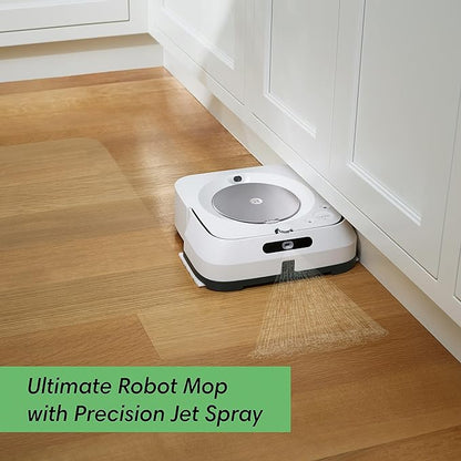 iRobot Braava Jet M6 (6110) Ultimate Robot Mop and m Series Washable Wet Mopping Pads, (2-Pack)