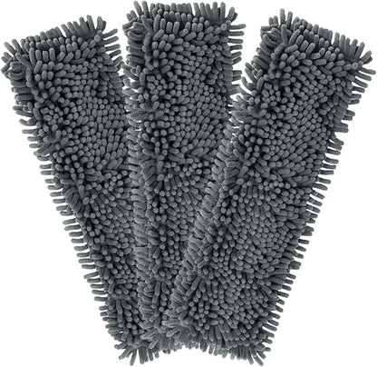 Masthome Microfiber Mop Pads - 3 Pack Washable Reusable Floor Cleaning Pads, Compatible with Microfiber Floor Mop