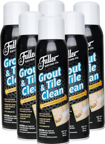 Fuller Brush Grout and Tile Clean - Multipurpose Easy-to-Use, Heavy-Duty Cleaning Spray Perfect for Build Up Dirt in The Shower Tub, Bathroom and Kitchen Tiled Floor Sink and Wall (Pack of 6)
