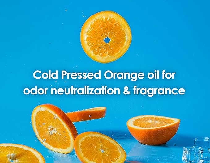 Cold Pressed Natural Orange Oil Concentrate | 8-ounce Professional Grade All-Purpose Citrus Cleaner, Degreaser & Pet Odor Eliminator | Dilutes to 4 Gallons of Finished Product | Home and Outdoor Use