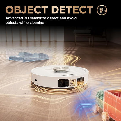 Shark Robot Vacuum & Mop Combo, PowerDetect NeverTouch Pro, Self-Emptying, Self-Refill with Self-Clean Pad Wash & Dry, 60-Day Debris Capacity, 30-Day Refill Tank, 5 PowerDetect Technologies, AV2800ZE