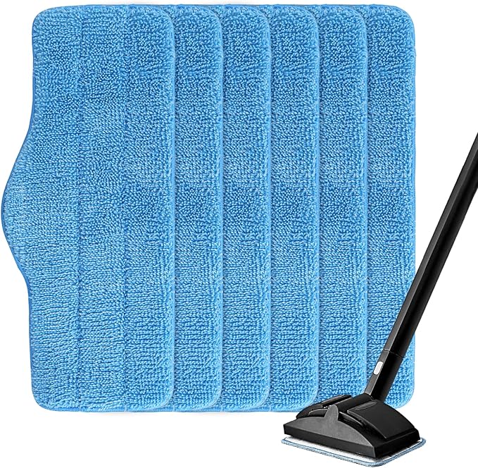 Steam Mop Pads Fit for Dupray Neat Steam Cleaner and Schenley Steam Mop Cleaner - 6 Pack Washable and Reusable Replacement Mop Pads Accessories for Multi-Surface Floor
