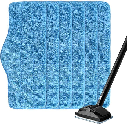 Steam Mop Pads Fit for Dupray Neat Steam Cleaner and Schenley Steam Mop Cleaner - 6 Pack Washable and Reusable Replacement Mop Pads Accessories for Multi-Surface Floor