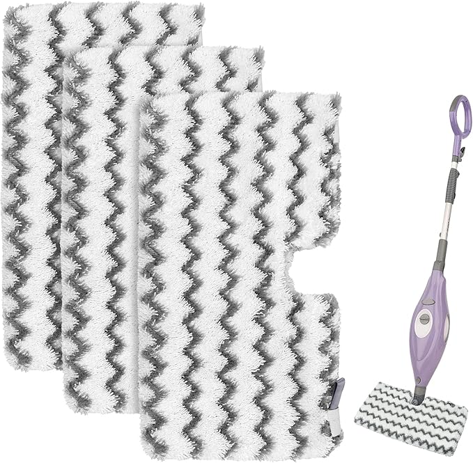 Steam Mop Replacement Pads for Shark Steam Mops S3500 Series S3501 S3601 S3550 S3901 SE450 S3801CO S3601D S2901 S2902 Shark Steam Pocket Mop, Microfiber Reusable Steam and Scrub Pads for Floor Clean