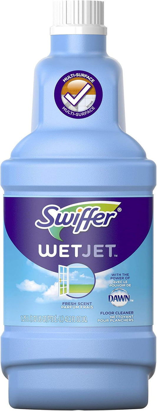 Swiffer FBA_23679CT WetJet Multi Purpose Solution 42.31.25 ozliter, Multicolor, Open Window Fresh Scent, 42.2 Fl Oz