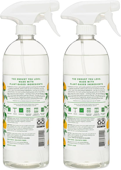 Endust Plant-based Multi-surface Dusting & Cleaning Spray, 24 Fl Oz (Pack of 2)