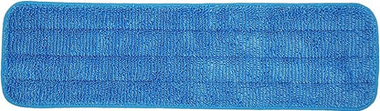 Microfiber Mop Pad 18" Inch for Wet Dry Mops Floor Cleaning Pads Reusable Compatible with Bona Floor Care System (6 Pack)