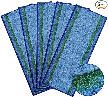 MZY LLC 5 Pack M6 Wet Mopping Pads for iRobot Braava Jet M6 (6110) (6012) (6112) (6113) Ultimate Robot Mop, Reusable & Washable Microfiber Wet Pads for iRobot Braava Mop Pad