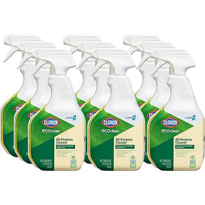 CloroxPro Clorox EcoClean All-Purpose Cleaner Spray Bottle, 32 Fluid Ounces, Pack of 9