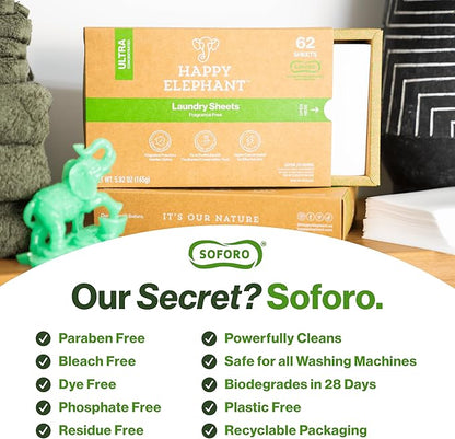 EcoFriendly Laundry Bundle - Laundry Detergent Sheets, Liquid Fabric Softener, High Efficiency, Ultra Concentrated, Clean, Soft Clothes