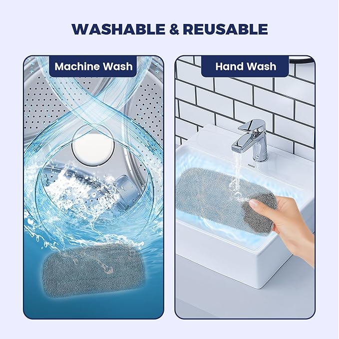 6Pack Steam Mop Replacement Pads Compatible with GorFanty Steam Mop Model GF-6610B/GF-6610，Highly Absorbent Microfiber Steam Pads Washable Reusable for Floor Cleaning