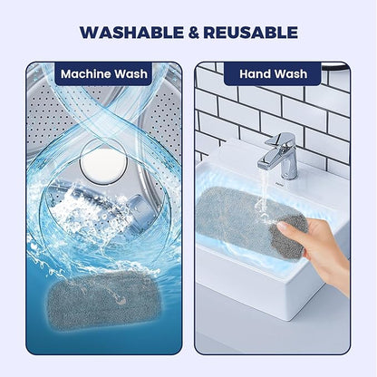 6Pack Steam Mop Replacement Pads Compatible with GorFanty Steam Mop Model GF-6610B/GF-6610，Highly Absorbent Microfiber Steam Pads Washable Reusable for Floor Cleaning