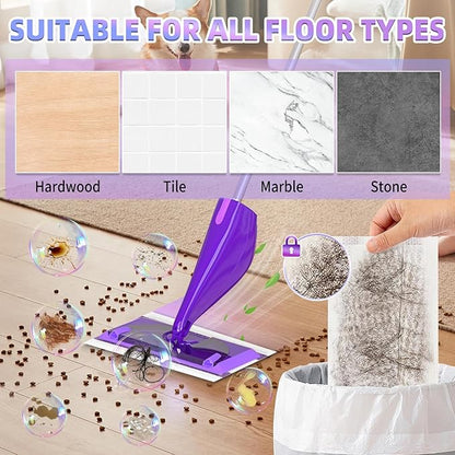 40 Count Mopping Pad for Wet Jet Mop Disposable Wetjet Pads Refills Replacement for Swiffer Wet Pads Refill Compatible with Swiffer Wet Jet Pads Thickness & Absorbent for Household Multi-Surface
