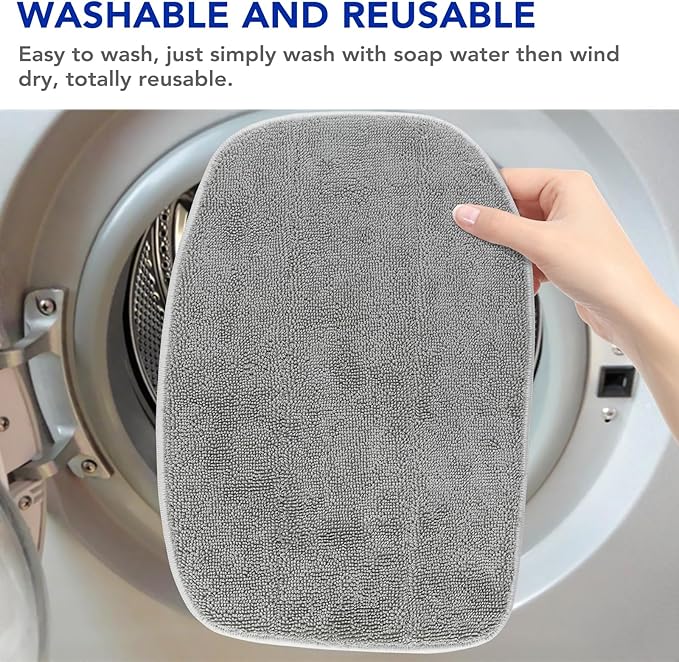GreeSuit MC1375/MC1385 Microfiber Steam Mop Pads: Compatible with McCulloch MC1375, MC1385 Steam Cleaners, Replaces Mop Pad Model: A1375-100/101 (4 Pack)