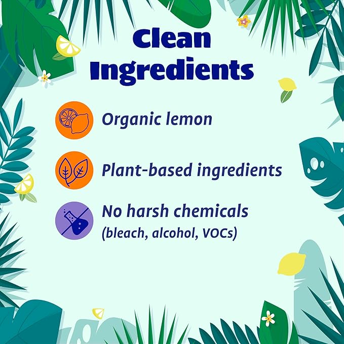 Originally Yellow Plant-Based Dish Soap Infused with Organic Lemon | Quick-Drying Dishwashing Liquid Removes Dirt and Grease | Streak-Free Dish Soap, 16 Fl Oz (3-Pack)