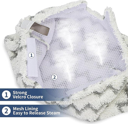 6 Pack S3501 Steam Pocket Mop Replacement Pads Refills for Shark S3501 S3550 S3601 S3801CO S3901 SE450 S3601D S3901D S2901 S2902 Steam Pocket Mop, Microfiber Reusable